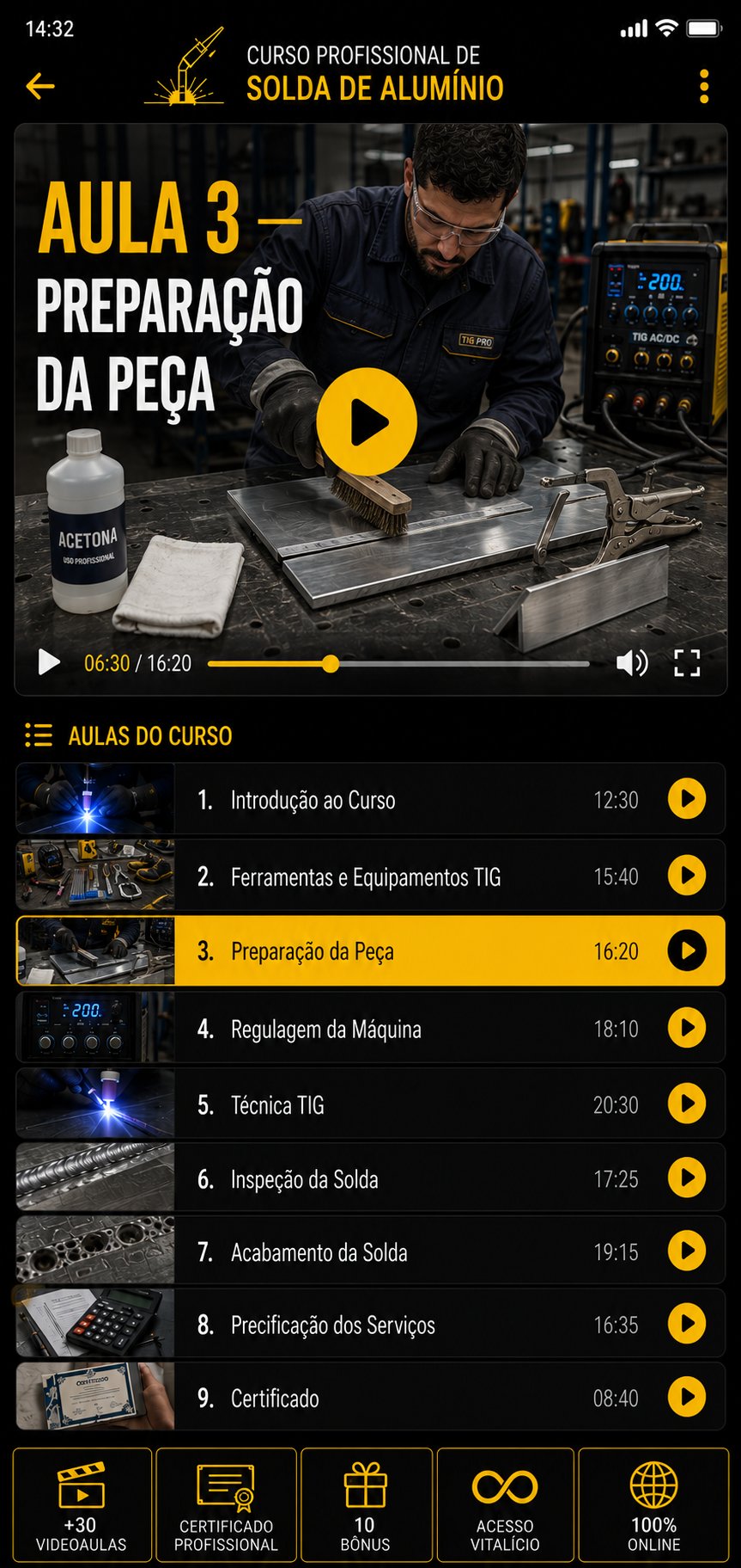 Aula 3 — Preparação da peça